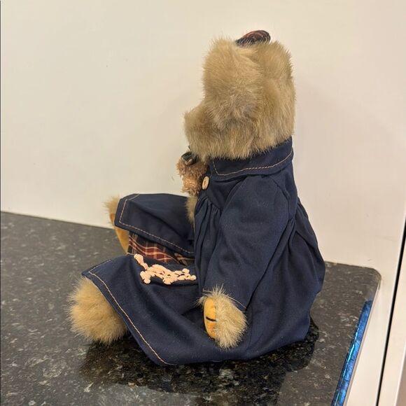 Bearington Collection Bear Blue and Brown Stuffed Animal Teddy Bear - Picture 5 of 10